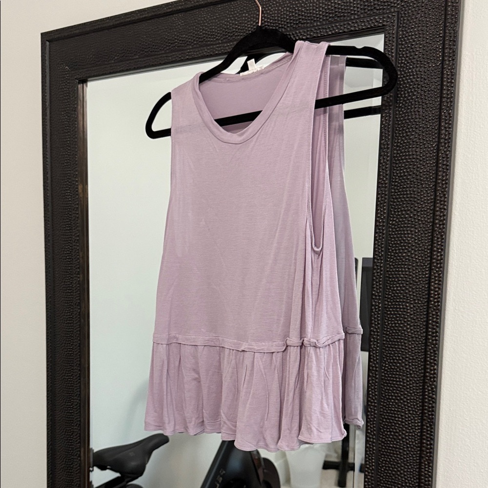 Wilfred Lilac Ruffle Tank Top